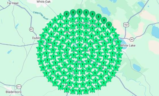 Local Dominator Google Maps rank grid for crawlspace repair, after, October 23, 2026